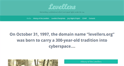 Desktop Screenshot of levellers.org